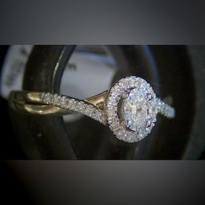 Jared gold and diamond engagement ring